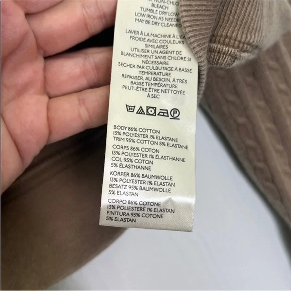 Free People - NWT Dutch Coco Cable Knit Long Sleeve Lightweight Blouse Large - Picture 12 of 13